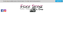 Tablet Screenshot of foxxskynz.com